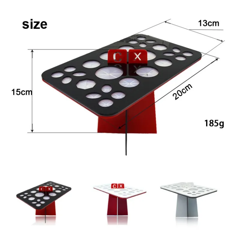 26 Holes Makeup Brushes Drying Rack Convenient Makeup Brush Holder Rectangle Storage Tray Tool 2019 2