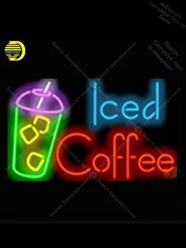 

Iced Coffee Deit Catering Cafe NEON LIGHT SIGN Neon Sign lamp Decorate GLASS Beer Energy Drink Affiche Neon Tube Neon Shop beer