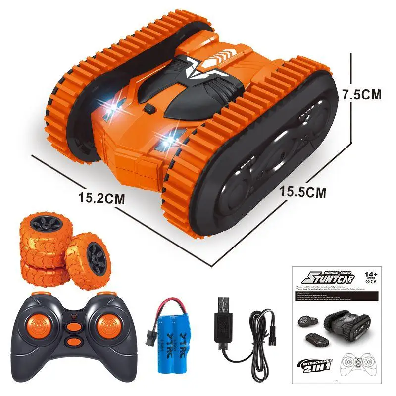 

2in1 Remote Control Double Side Stunt Vehicle Track + Desert Wheel Switch