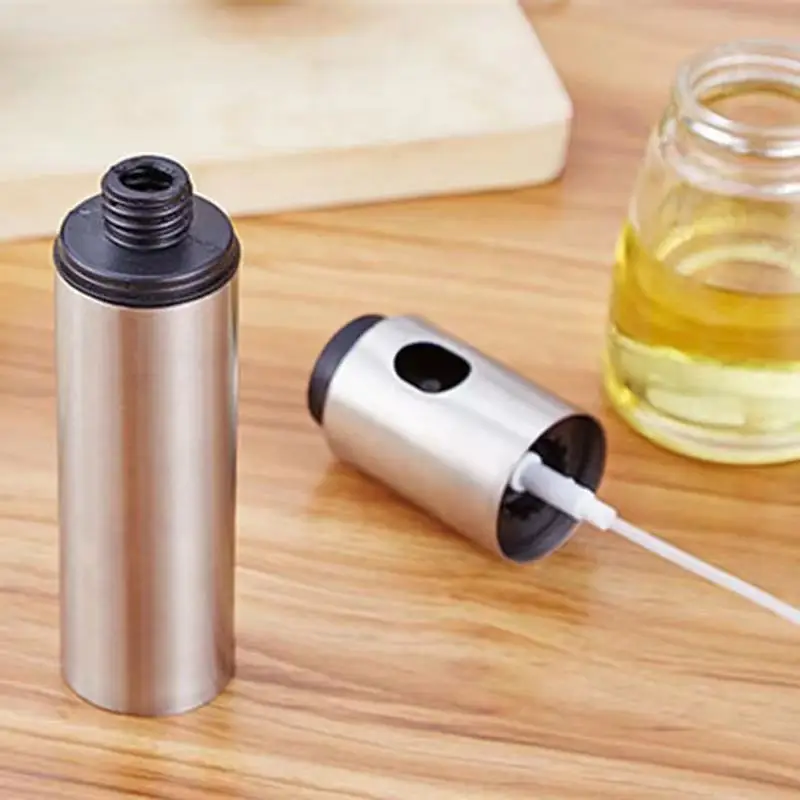 

Stainless Steel Olive Oil Spray Bottle Oil Vinegar Spray Bottles Water Pump Gravy Boats Grill BBQ Sprayer BBQ Kitchen Tools