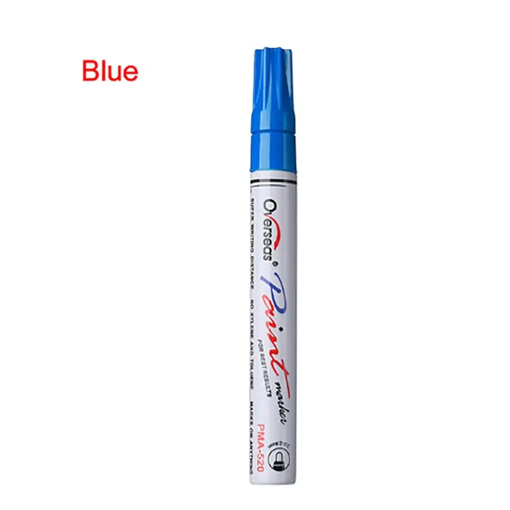 Blue Pma-520, автомобильная краска, ручка для ремонта царапин, маркер для окрашивания шин, коррекция цвета, ручка для автомобиля, маркер, ручка для ремонта царапин - Color: Blue