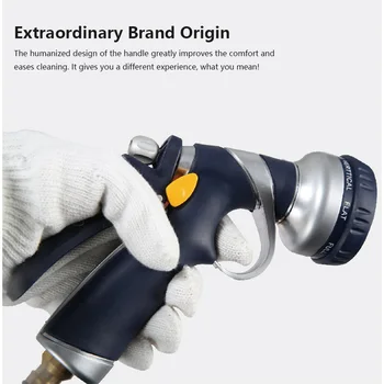 

High Pressure 8 Patterns Water Gun Car Washing Household Garden Watering Spray Plant Water Sprinkler Irrigation Cleaning Tools