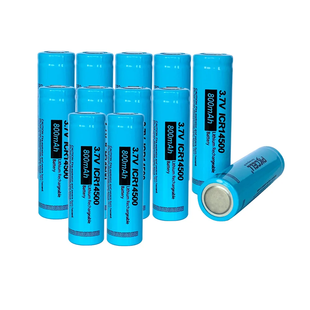 PKCELL ICR14500 14500 800mAh 3 7 V перезаряжаемые литий ионные аккумуляторы led lampe de poche Batterie