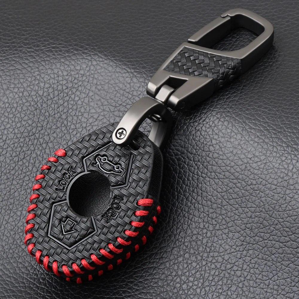 Car Key Case Leather Zinc Alloy Carbon Fiber Style for BMW M3 E38 E39 E46 E53 E60 E61 E83 E85 E86