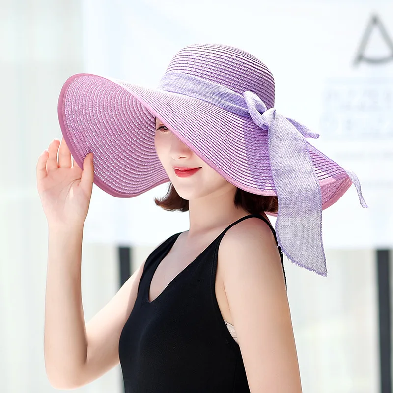 

Шляпа Женская Солнцезащитная складывающаяся, Соломенная пляжная Панама с защитой от УФ-лучей, для отдыха, путешествий и активного отдыха, крутая, H7386, на лето