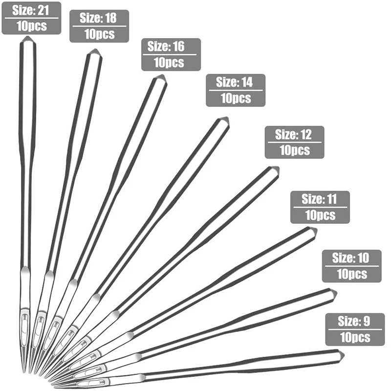 10Pcs Household Sewing Machine Needles Universal Regular Point Head For Home Stainless Steel Needles Sewing иглы для швейных маш