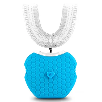 

Bathroom Powerful USB Rechargeable Electric Toothbrush Tooth Care Smart Sonic Dental U Type Oral Cleaning Automatic 360 Degrees