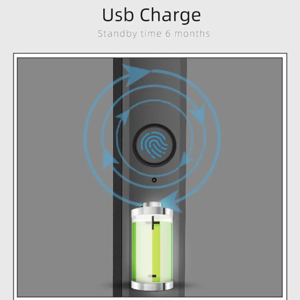  Fingerprint Lock Notebook Smart Lock Encryption Account Book Fingerprint Unlocking Long Standby Fin - 4000254067238