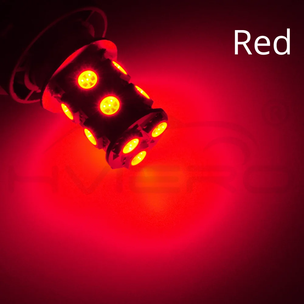 Hviero 1156 BA15S 1157 BAY15D P21W BA15D 13Led 5050 Car Led Turn Parking Signal Lights Brake Tail Lamps Auto Rear Reverse Bulbs DC 12V