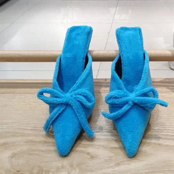 

2020 spring high heels slippers sexy heels shoes leather high heeled sandals fashion high heels shoes 35-41