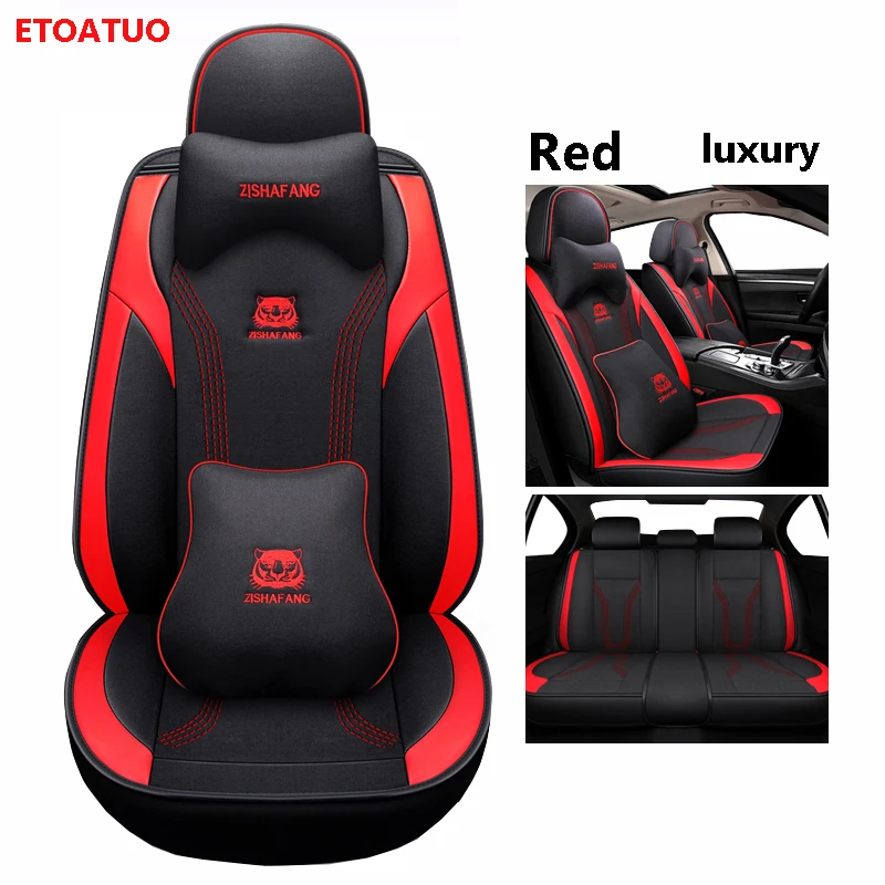 

ETOATUO Universal Car Seat covers for Citroen all models C4-Aircross C4-PICASSO C5 C2 C4 C6 C-Elysee C-Triomphe auto car covers