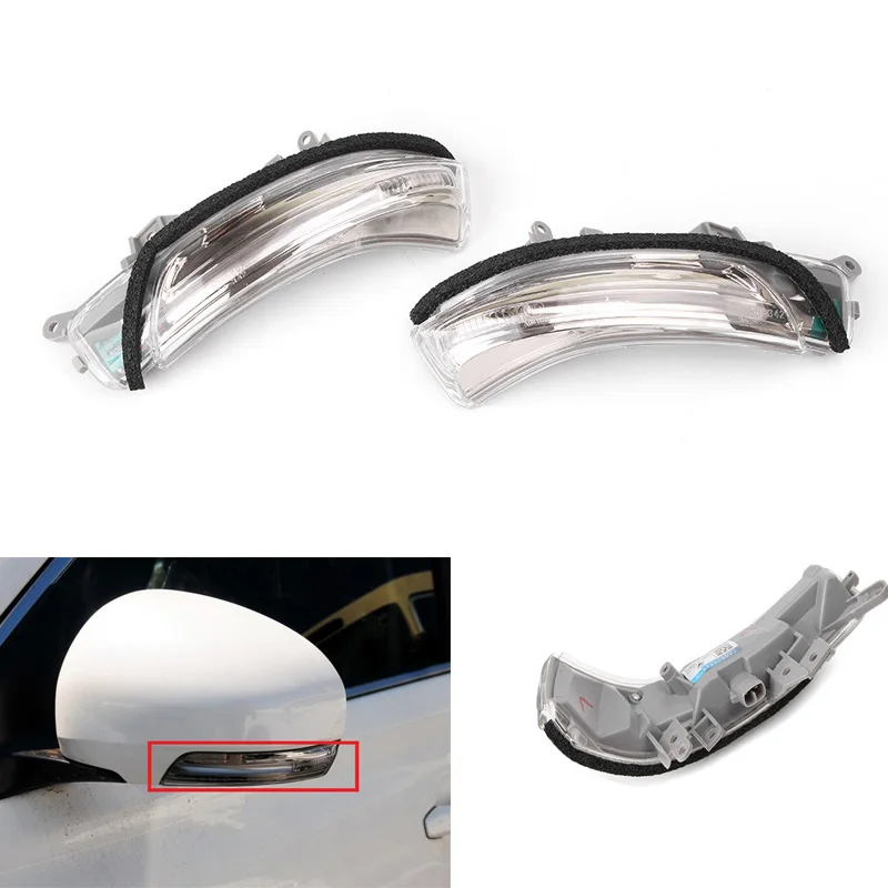 

YTCLIN Rearvie Mirror LED Turn Signal Repeater Light for Toyota CAMRY PRIUS,REIZ,CROWN,WISH,MARK X,AVALON 2009-2013 IQ EQ EV