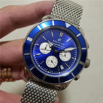 

NEW Breitling- Luxury Brand Mechanical Wristwatch Mens Watches Quartz Watch with Stainless Steel Strap relojes hombre automatic