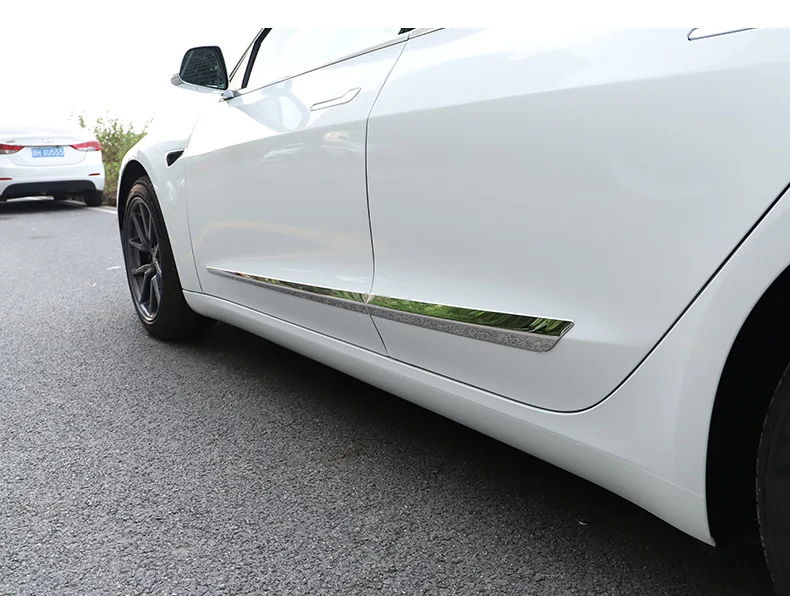 Stainless steel Body trim for Tesla model 3 accessories/car accessories model 3 tesla three tesla model3 accessoires tesla 3