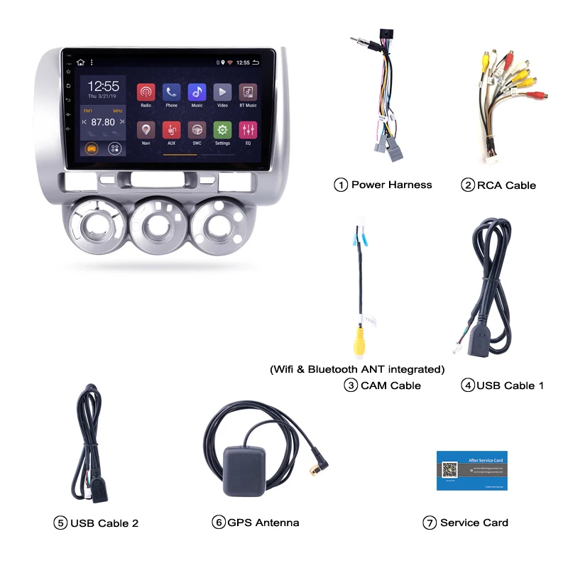 " 2.5D ips Android 8,1 Автомобильный мультимедийный dvd-плеер gps для honda Fit jazz 2004 2005 2006 2007 аудио автомобиля Радио стерео навигации