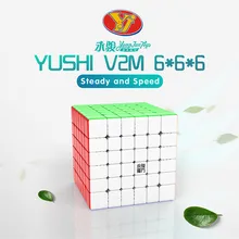 YJ Yushi v2M 6X6X6 Магнитный магический скоростной кубик Профессиональный Yongjun магниты без наклеек Кубики-головоломки Cubo Magico обучающая игрушка для детей