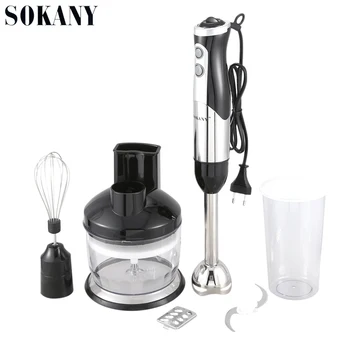 

SOKANY Multifunction 2 Speeds Electric Food Blender Mixer 220V Kitchen Detachable Hand Blender Egg Beater Vegetable Stand Blend