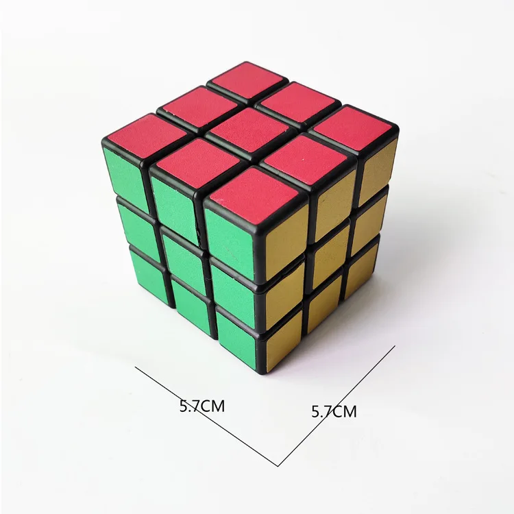 Обучающая трехслойная шестицветная Профессиональная игра 5,7 см с гладким кубический интеллект Рубика, обучающая свободная вращающаяся кубика Рубика