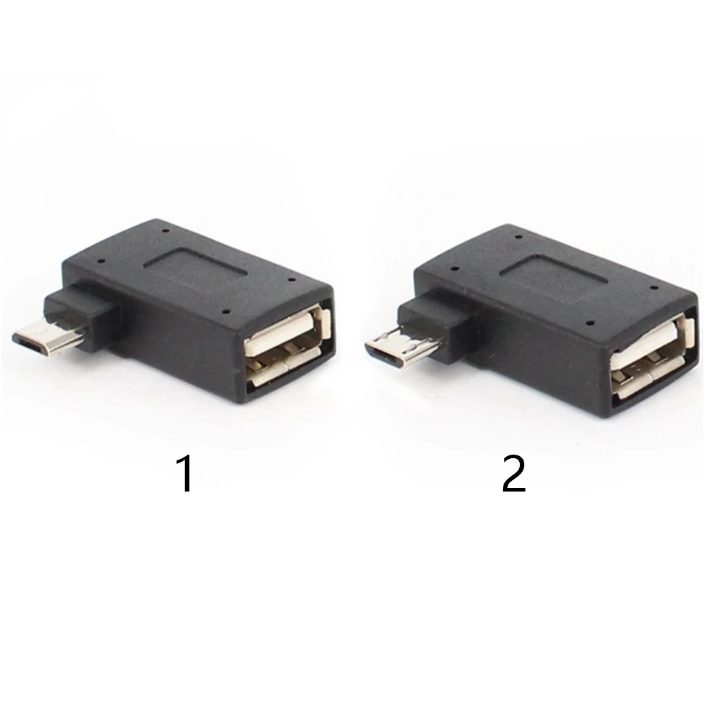 USB 2,0 Универсальный микро хост левый/правый угол конвертер OTG адаптер 90 градусов для телефона/планшета