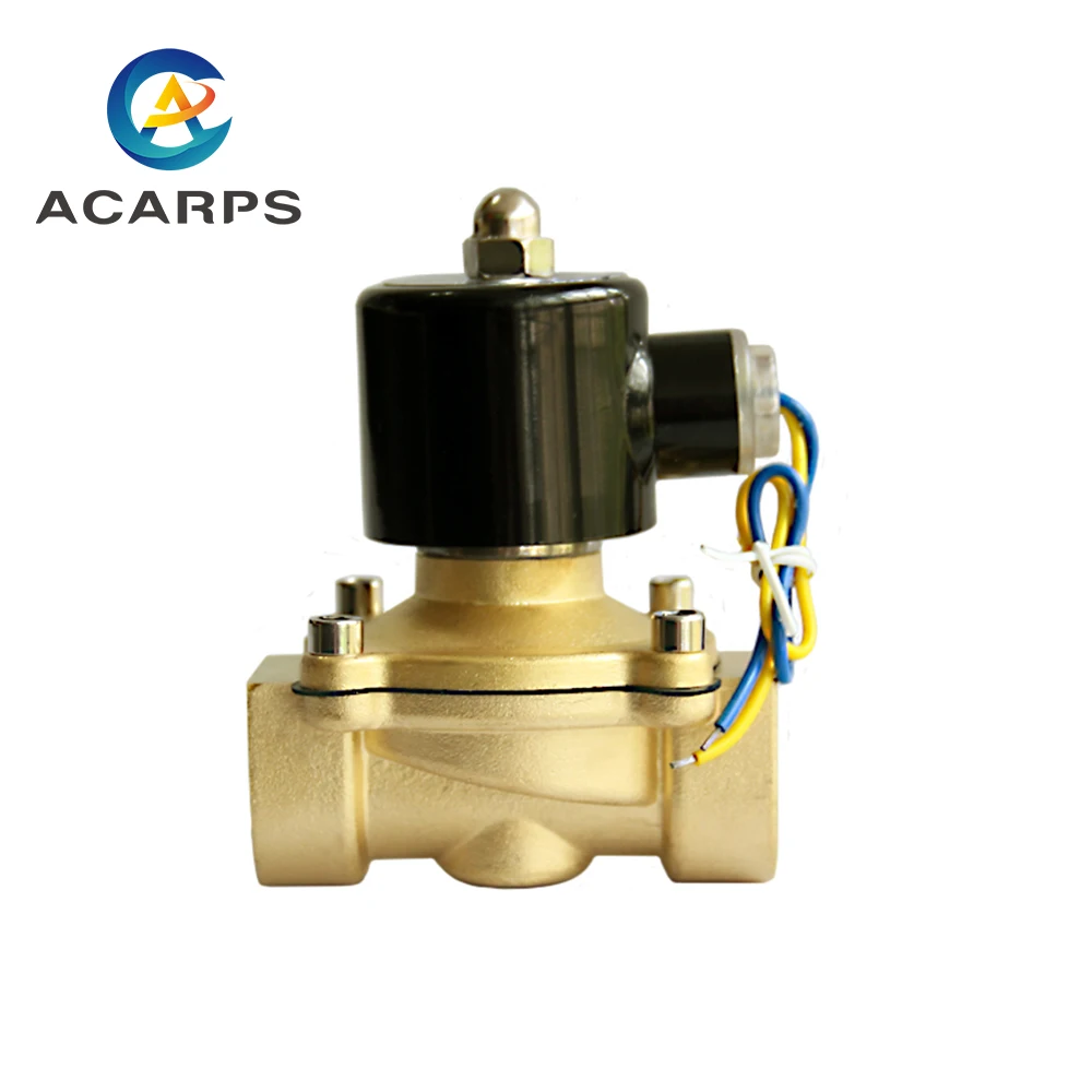 1 дюйм 1/4 дюйма NPT BSP латунный N/C 12 В Соленоидный клапан DN25 DN32 EPDM уплотнение высокой