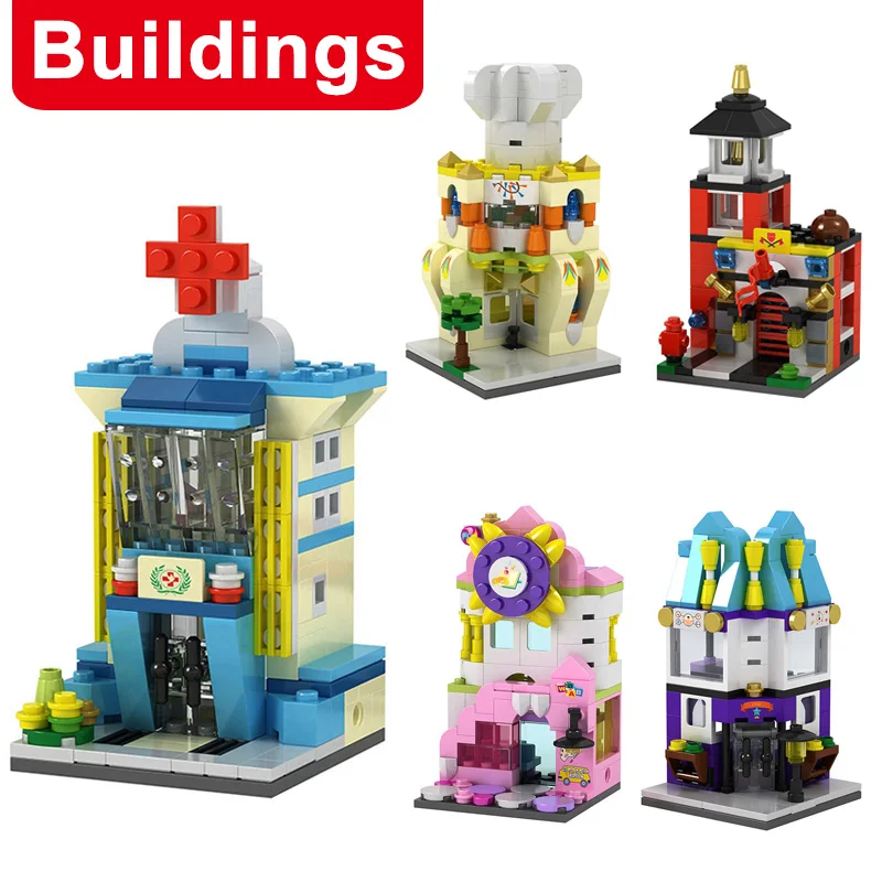 Городские здания больница тренажерный зал пиццы Ресторан пожарная станция