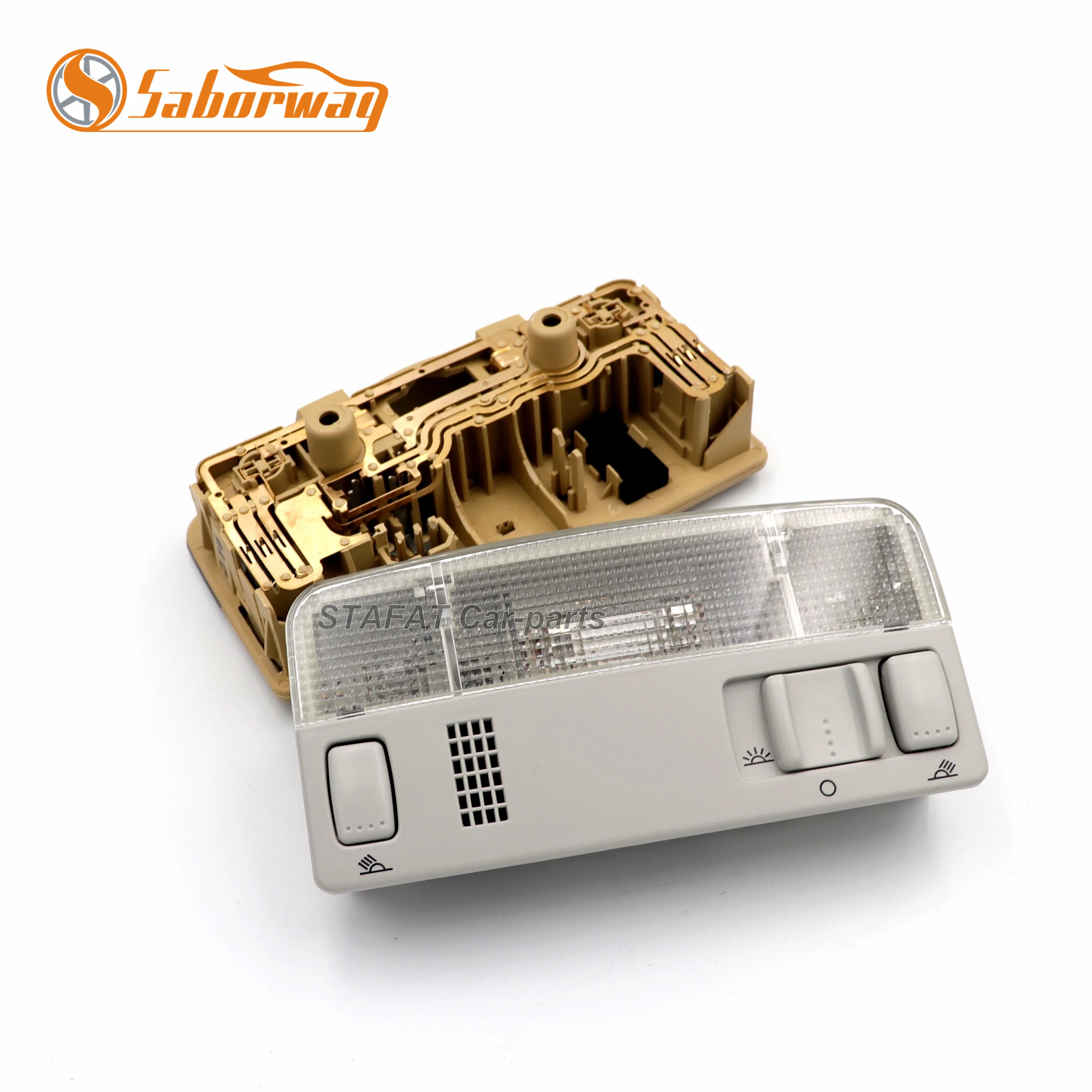 Saborway серая и бежевая купольная лампа для чтения + Проволочный Кабель Passat B5 Polo Touran