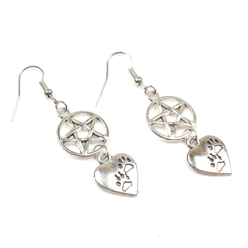 1 Wiccan Charm Pagan Witches Earrings Sword Witches Hat Pentacle Earring Charm Souvenir Gift Stud Earrings Aliexpress