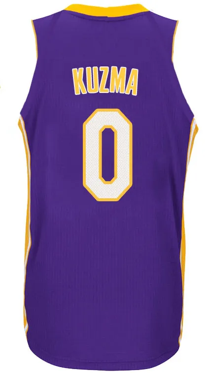 Город 23 Леброн Джеймс Джерси 2 Lonzo Ball 0 Kyle Kuzma 14 Brandon Ingram 24 Kobe Bryant майки - Цвет: New