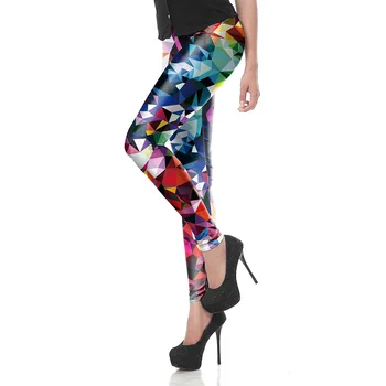 

Women Legins Geometric Ombre Printing Workout Legging Casual High Waist Woman Leggings for Fitness