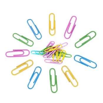 

Paper Clips MIX Color Paper Clips Student Stationery Large Metal Clip Cute Office Accessorie