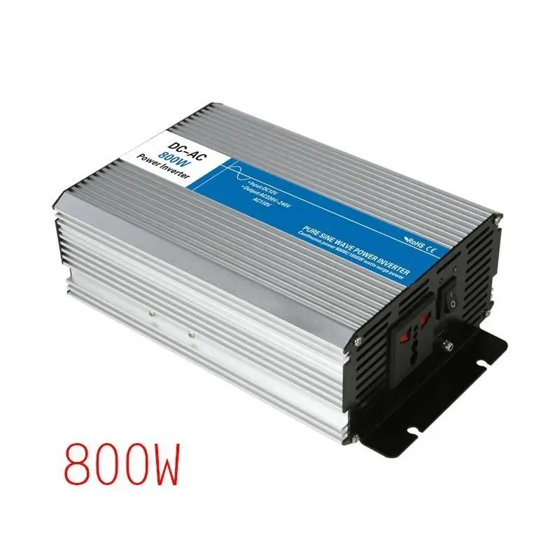 

800W Solar Vehicle Household Inverter 12V/24V/48V to 110V/220V Pure Siner Power Supply