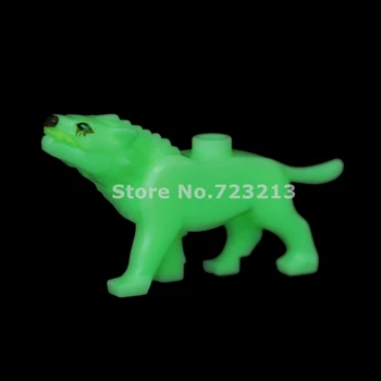 

Luminous Ice Wolf White Snow Grey Brown Wolves Animal SWAT MOC Accessories Part Building Blocks Bricks Toys for Children