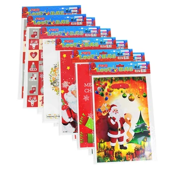 

25cm Big Christmas Portable Gift Bags 20pcs Assorted Christmas Gift Wrapping Bag Christmas Goodie Bags for Birthday Xmas Party