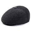 XdanqinX 2024 Winter New Men's Hat Woolen Thick Warm Berets With Earmuffs Male Bone Dad's Hat Trucker Winter Plush Fluff Hats 4