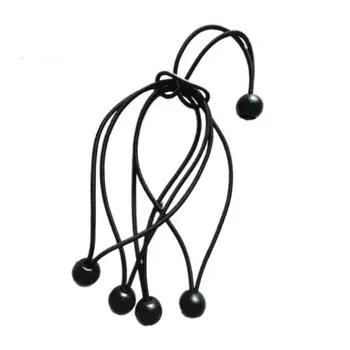 

Ball Bungee Cords Black Tie Down Cords For Tarp, Canopy Shelter, Wall Pipe, UV Resistant