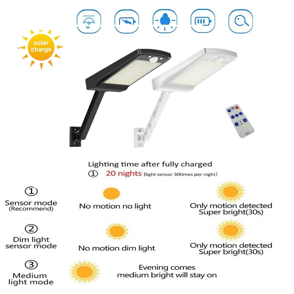 

Уличный светильник Soalr для сада, газона, уличная настенная лампа, 56 светодиодов, водонепроницаемая дорожка, дорожка