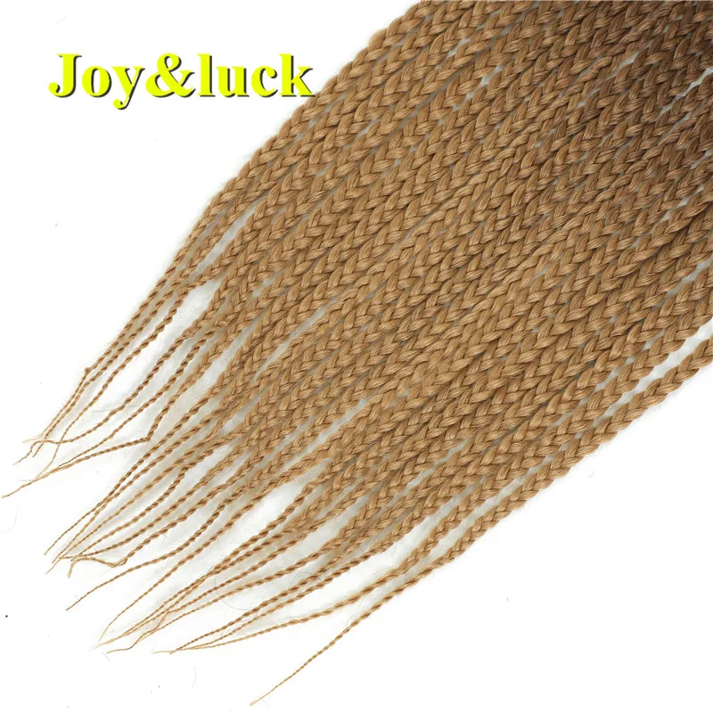 Joy&luck, 24 дюйма, цветная коробка, косички, синтетические плетеные волосы для женщин, вязанные волосы для наращивания, 22 корня
