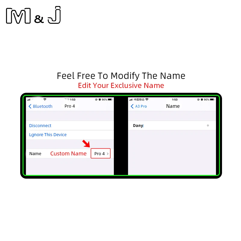 Air Pro 4 TWS Wireless Earphones Rename Bluetooth 5.0 Mini Earbuds with Charging Case Sports Handsfree Headset for Smart Phones