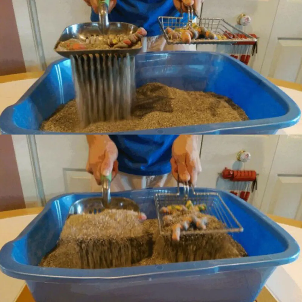 Новые металлические котенок средство для чистки от песка совок для кошачьего наполнителя инструменты для чистки домашних животных лопатка для песка