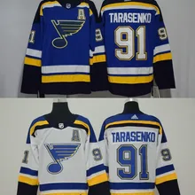 Топ А+++ прошитая Св. Луи Мужская футболка для взрослых 91 Vladimir Tarasenko