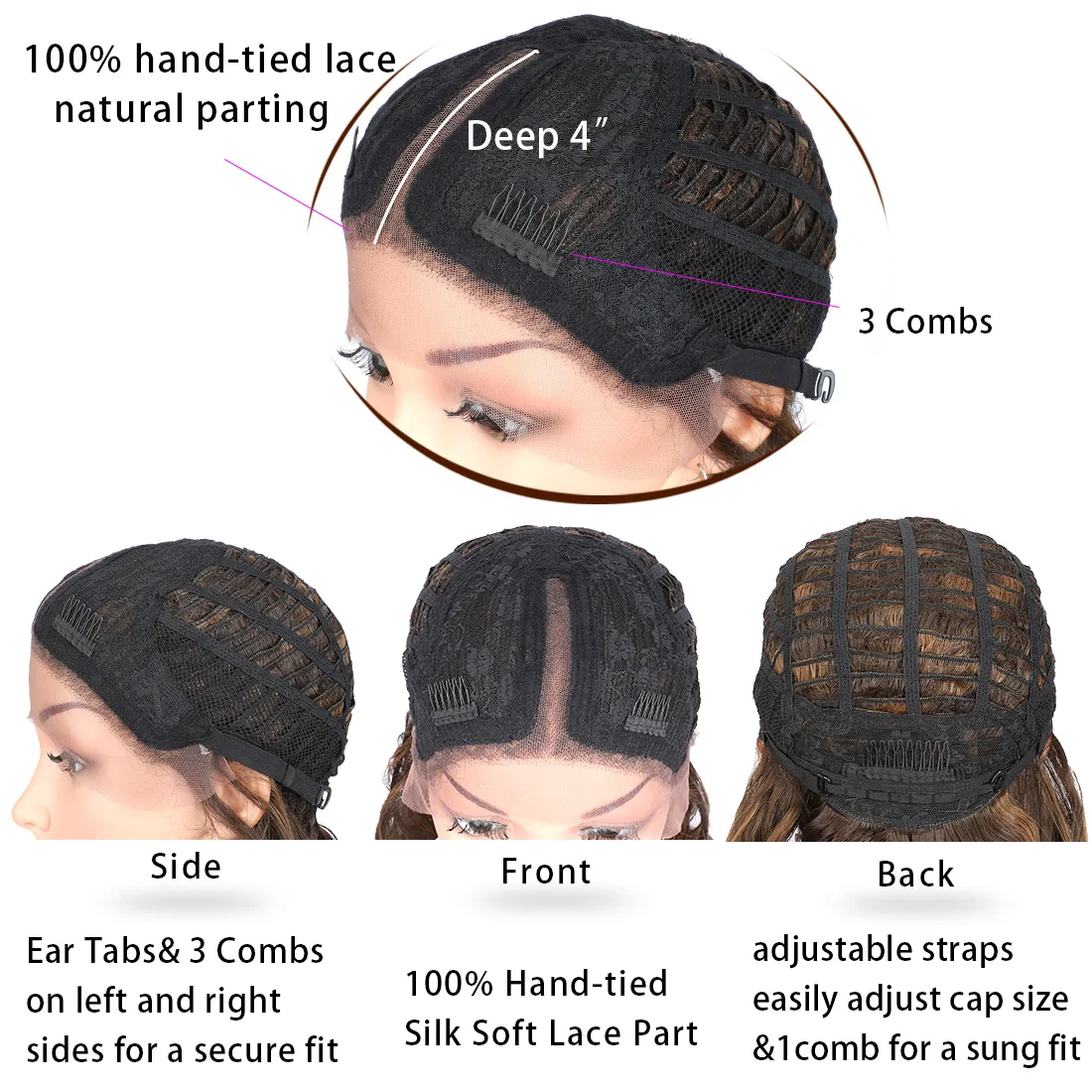 Kanyss 30 дюймов женские парики синтетические кружева спереди парик для черных женщин черные длинные волнистые кудрявые Парик искусственный Locs для афро-американских