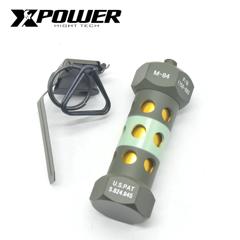 XPOWER M84 пейнтбольное оборудование flashbomb 1:1 бутик Модель AEG игрушки Металл Зеленый