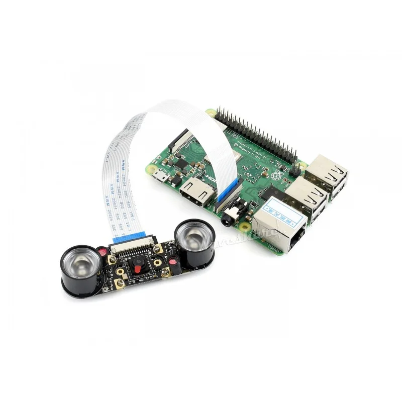 Raspberry Pi 3 B модуль камеры(E) Поддержка Raspberry Pi B+/A+ 5 м пикселей инфракрасный светодиодный модуль с поддержкой ночного видения = RPi камера(E