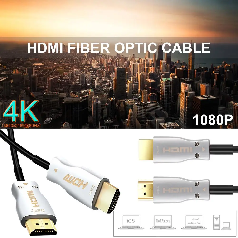 Волоконно-оптический HDMI 2,0 кабель 4K 60hz HD кабель 1 м до 15 на выбор