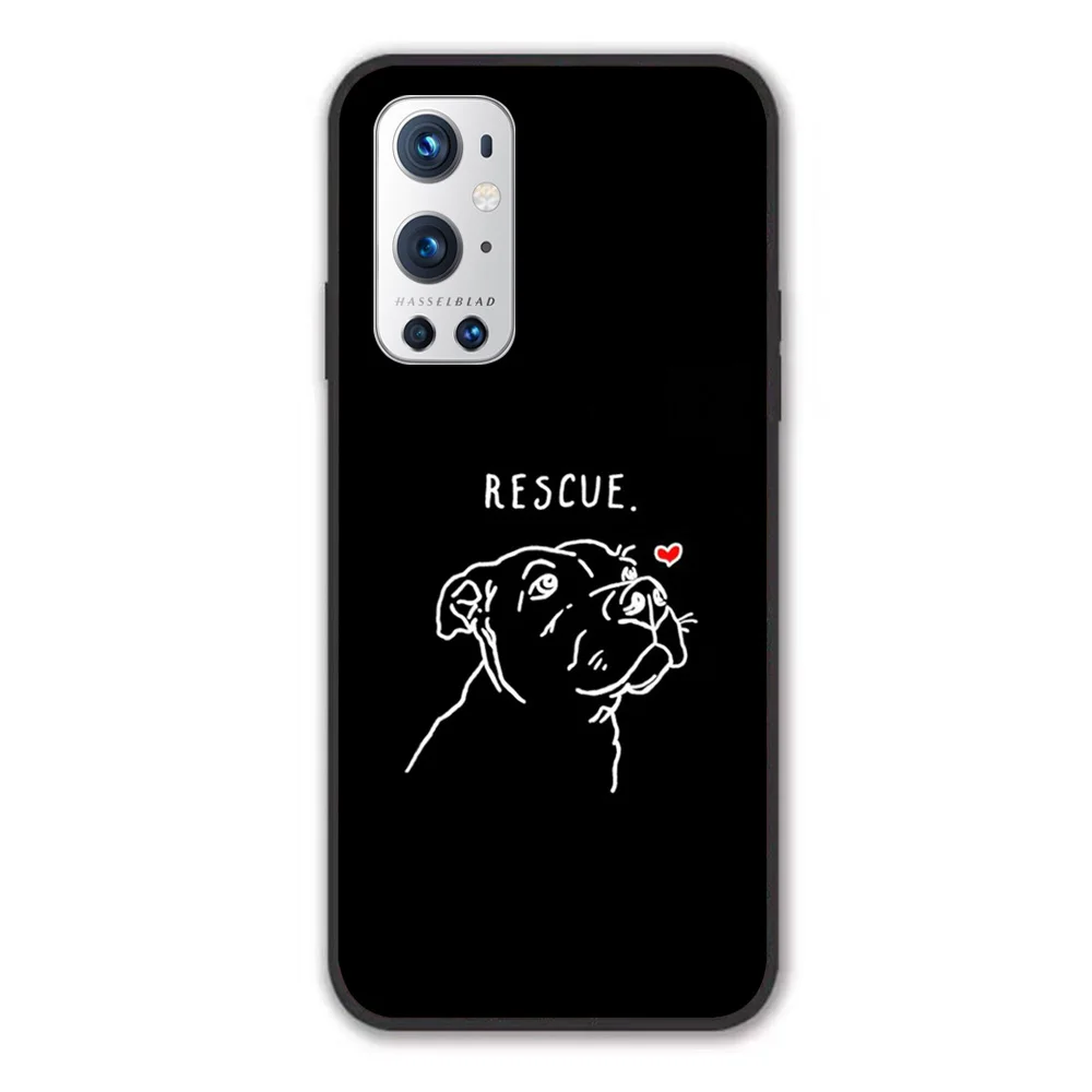 Спасательная собака необычный Рисунок картины Pitbull для Oneplus 7 7T 7Pro 8 8T 8Pro 9 9Pro чехол