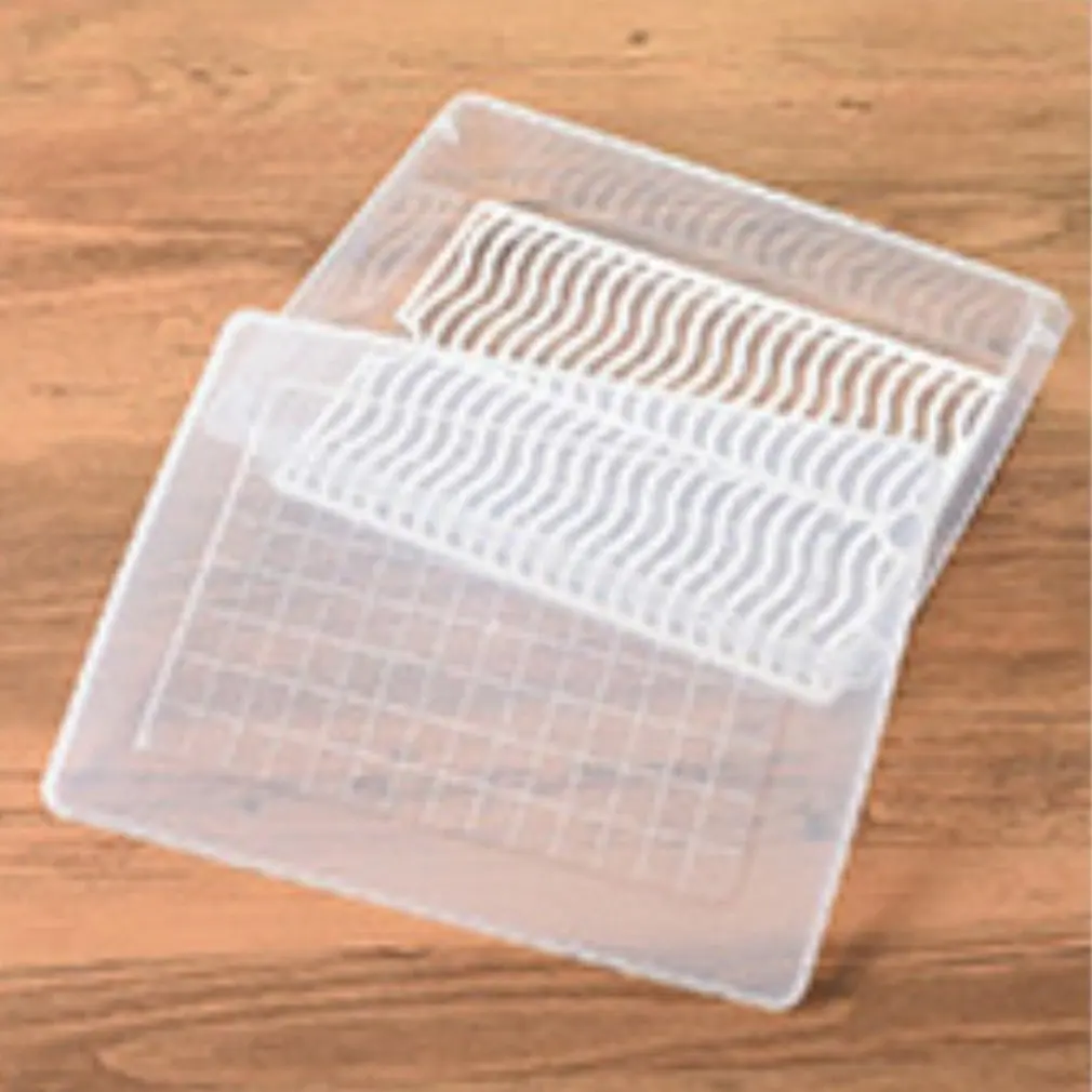 

High Quality Kitchen Rectangular Refrigerator Drain Storage Box Plastic Fruit Box Food Seal Frozen Storage Box