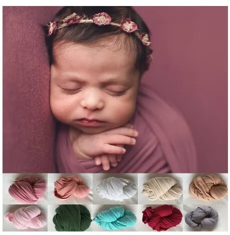 2019 New 40*180 cm Stretch Double-Sided Wrap Newborn Photography Props Baby Photo Shoot Accessories Photograph For Studio