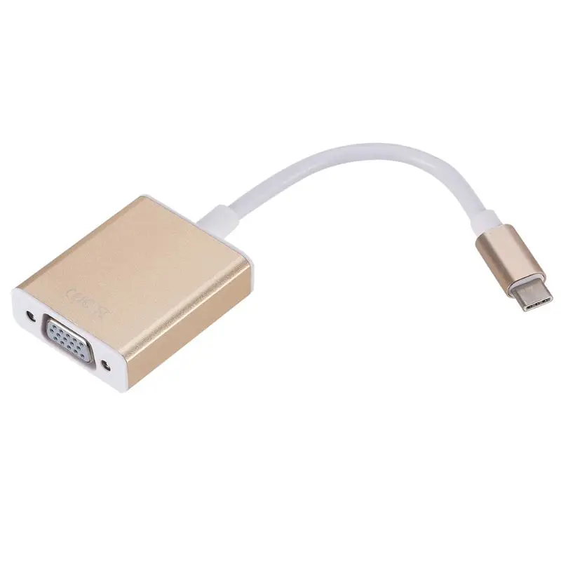 USB-C-VGA адаптер USB 3,1 type C USB-C-Female VGA адаптер кабель для нового Macbook 12 дюймов Chromebook Pixel Lumia 950XL LX9A