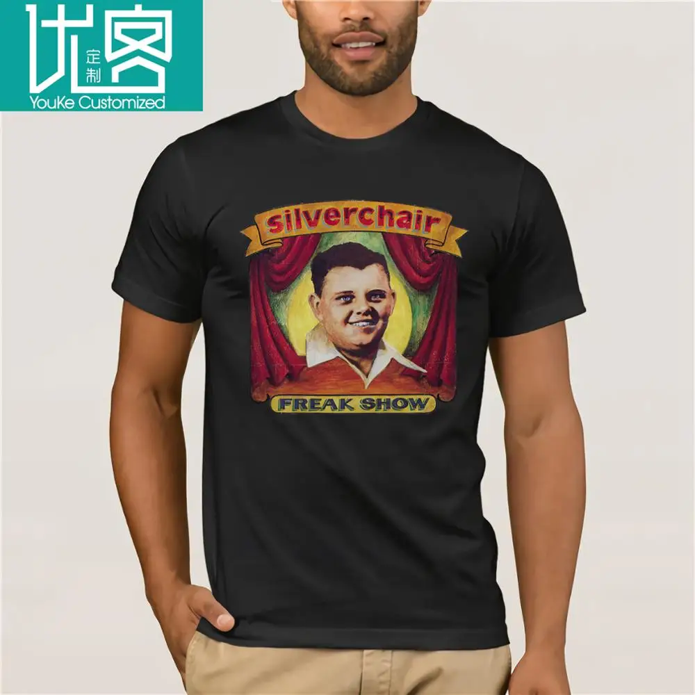 SILVERCHAIR Freak Show Rock Band Men's Black T-Shirt Size S-3XL - 100% cotton | Мужская одежда
