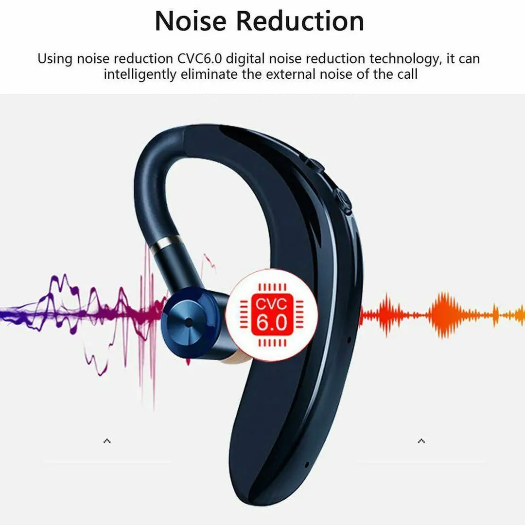 Handsfree Wireless Earphone Bluetooth Sport Headset Driving Earpiece Over Ear for iPhone Samsung Galaxy Huawei Motorola Phones